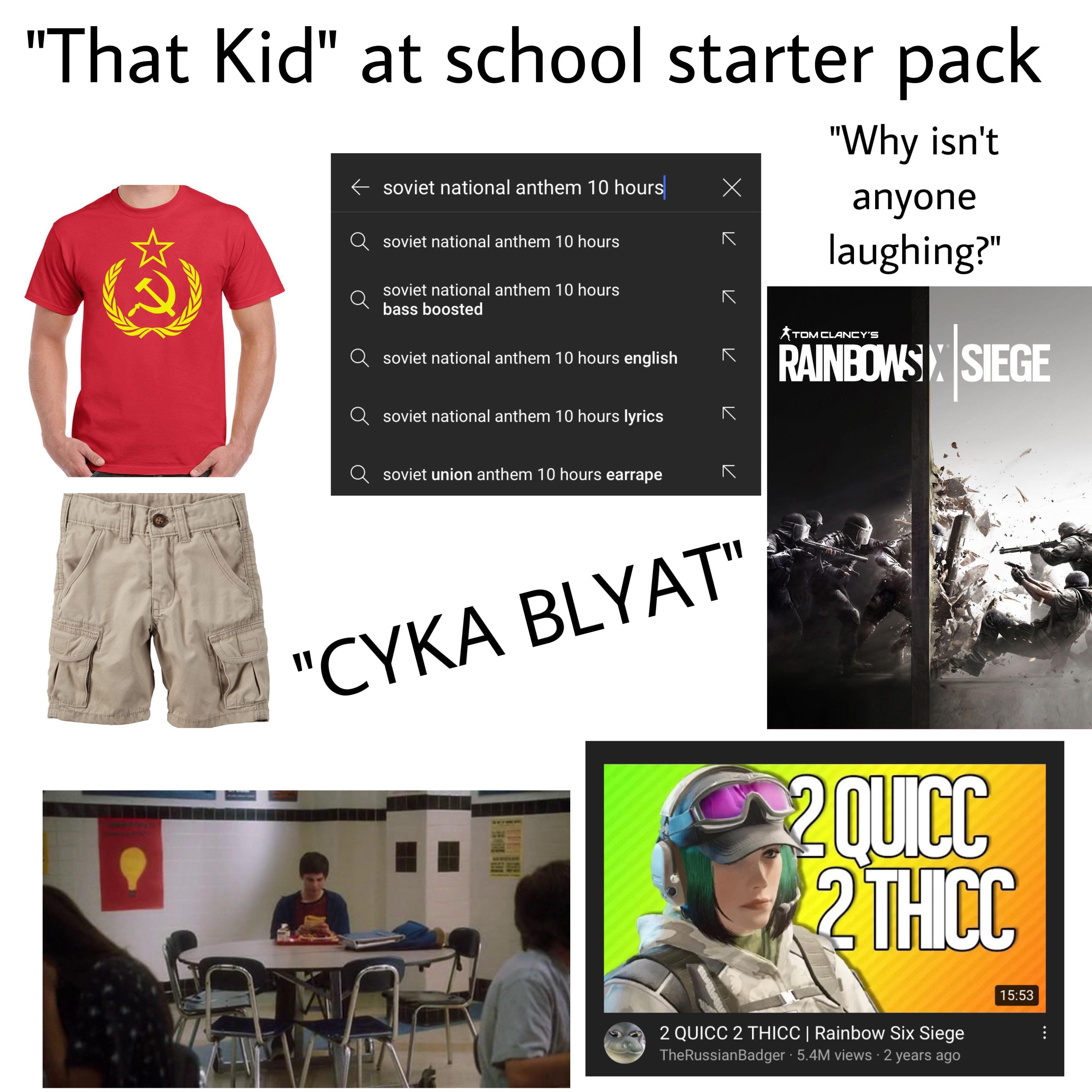school starter pack | /r/starterpacks 