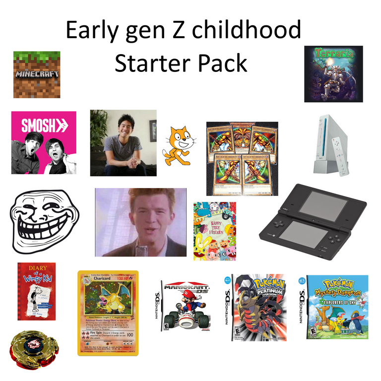 The early gen z starter pack /r/starterpacks Starter Packs Know Your Meme