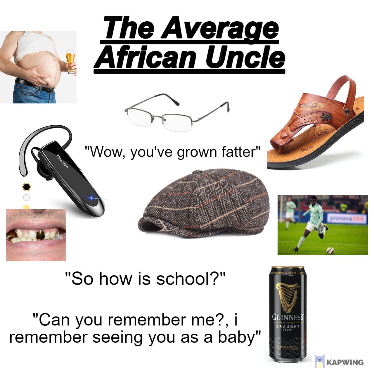 The Average African Uncle Starter Pack /r/starterpacks Starter