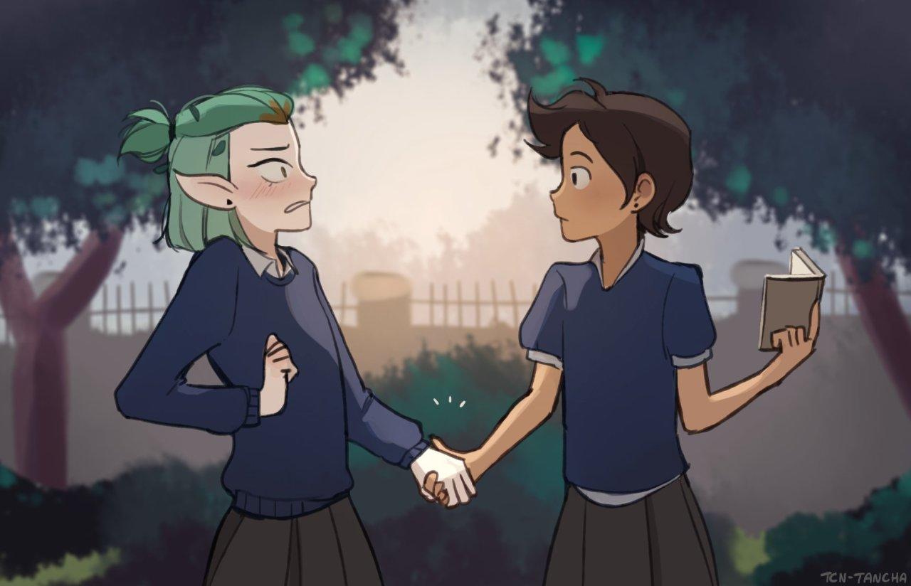 In a heartbeat, with Amity and Luz. | The Owl House | Know Your Meme