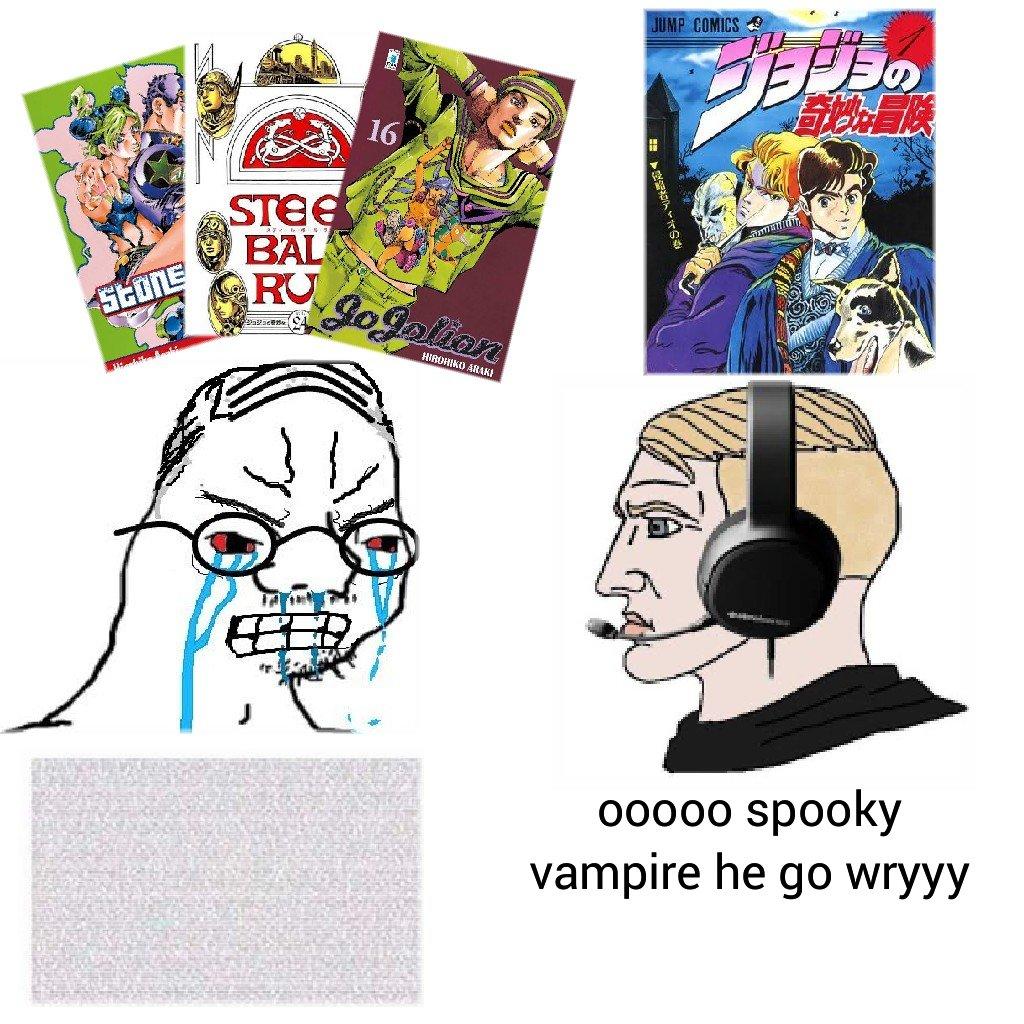 Ooooo Spooky Vampire He Go Wryyy Jojo S Bizarre Adventure Know Your Meme