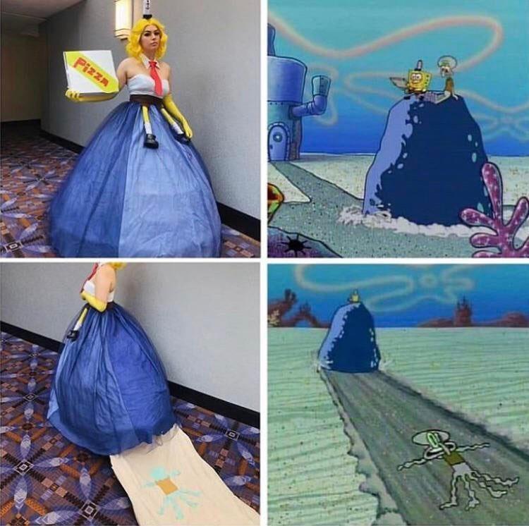 It's not a boulder costume, it's a rock costume! SpongeBob