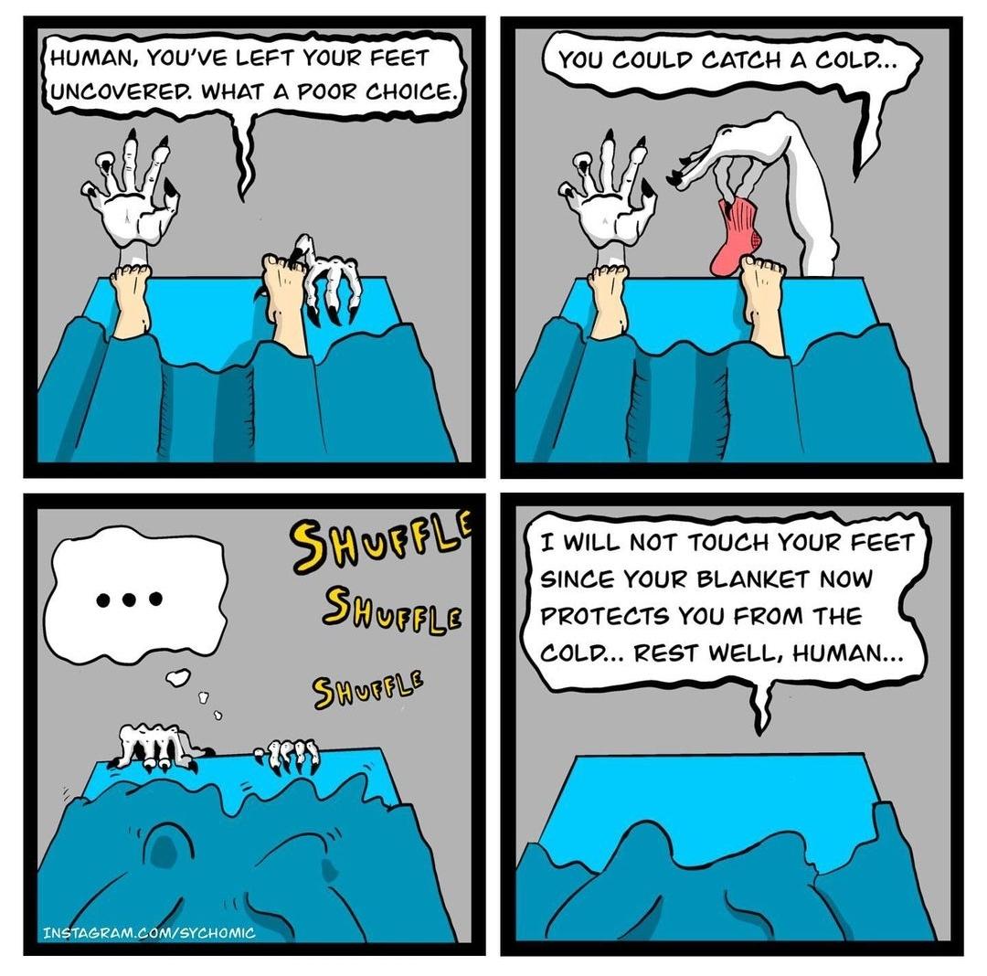 Monster under the bed lookibg out for you (by sychomic) /r