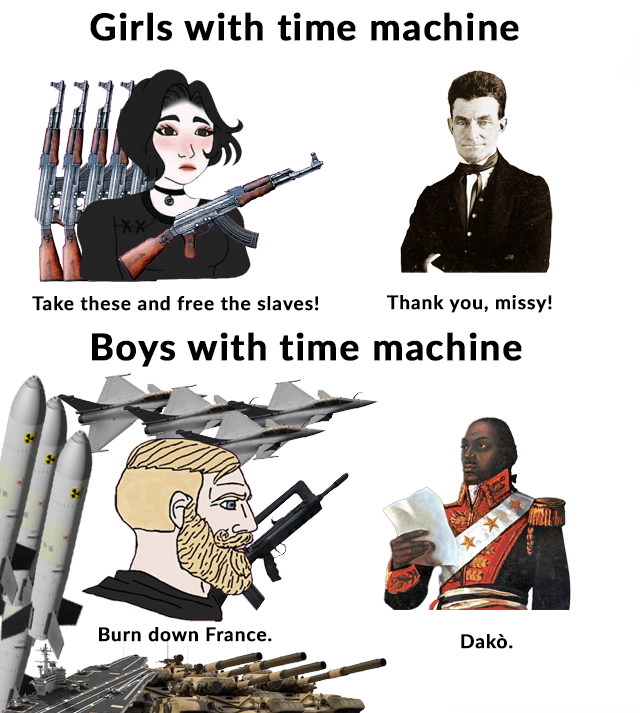 francia delenda est Time Travel Is Invented / Men With a Time