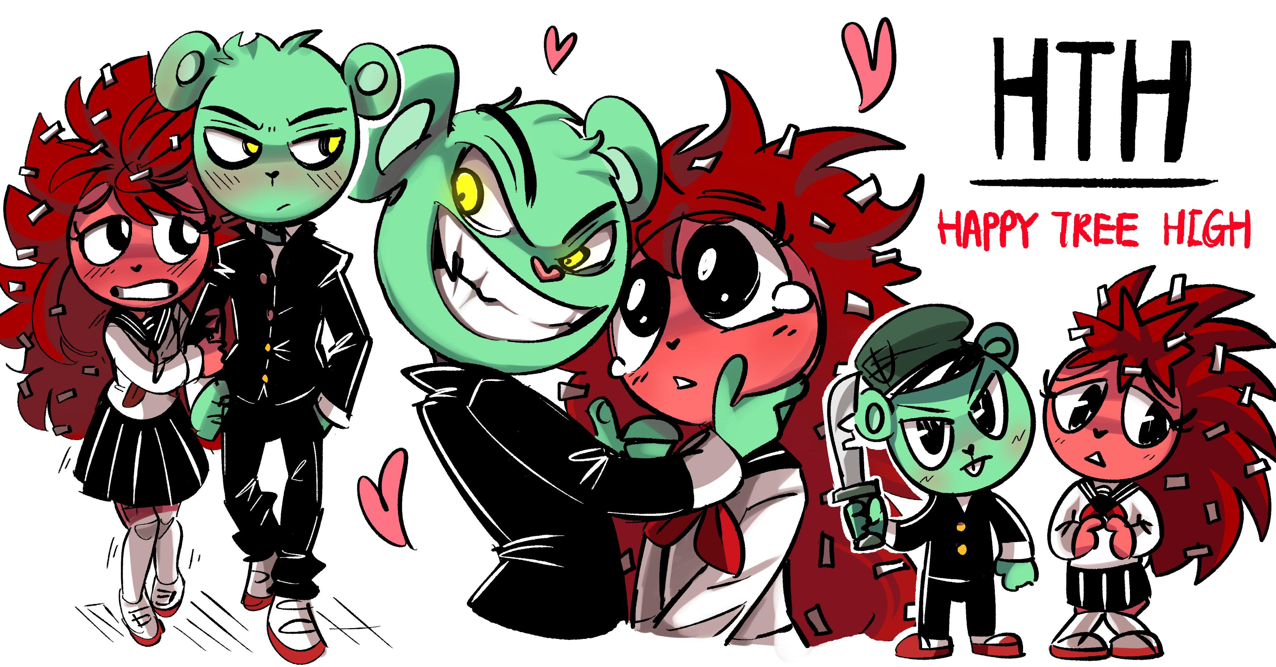 Flippy Flaky Relationship Happy Tree Friends Know Your Meme