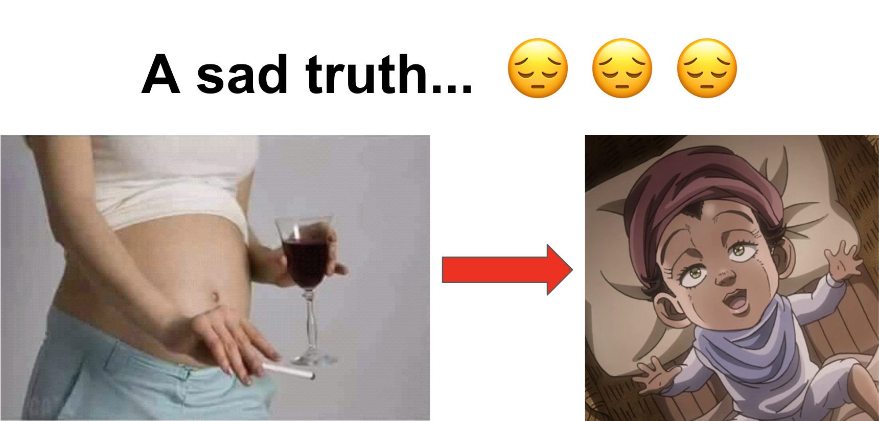 it won't hurt my baby... /r/ShitPostCrusaders/ JoJo's Bizarre