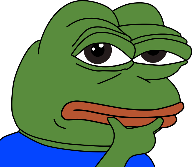 Pepe Meme Pepe The Frog Thinking Emoji Lol Funny Meme Feels Bad Man ...