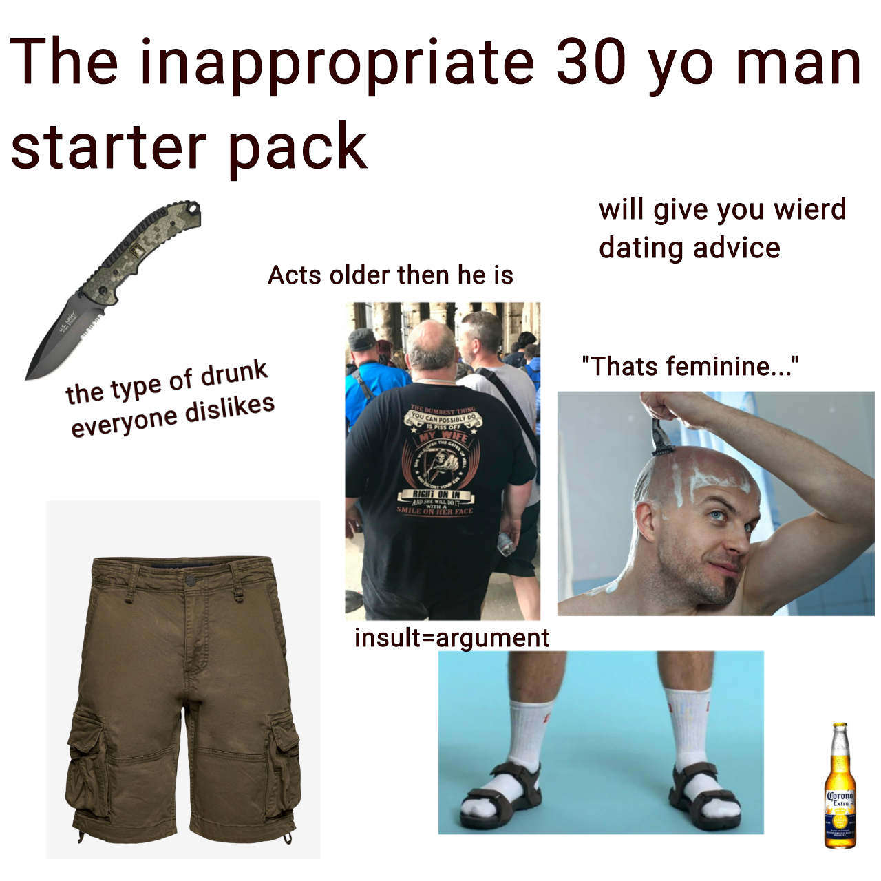 cargo shorts starter pack