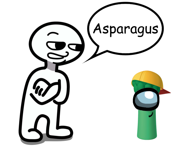 asparagus Amogus Know Your Meme