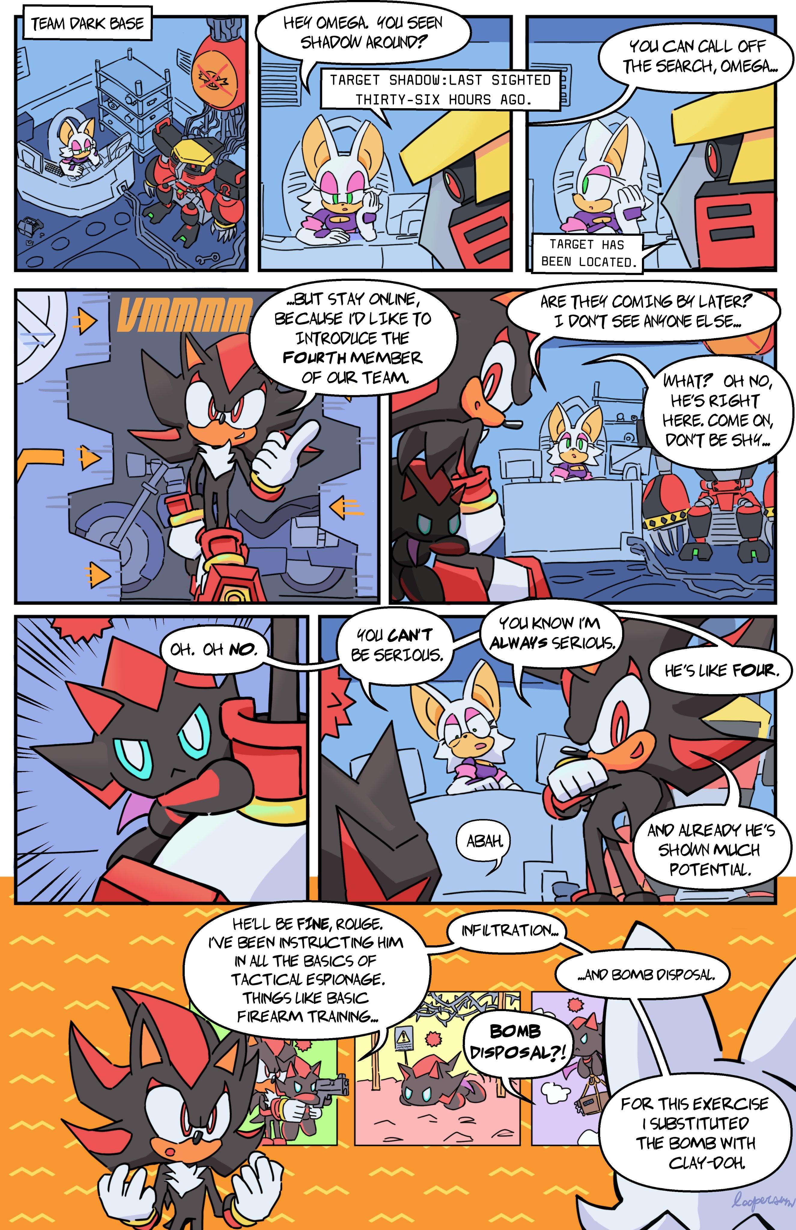 Team Dark The Fourth Member Page 1 Of 3 Sonic The Hedgehog 