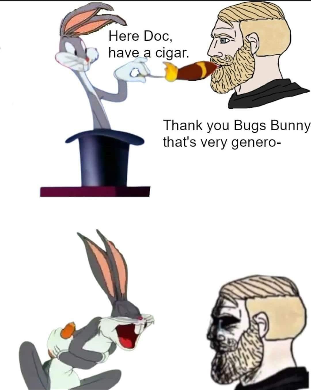 Bugs Bunny tricks Nordic | Yes Chad | Know Your Meme