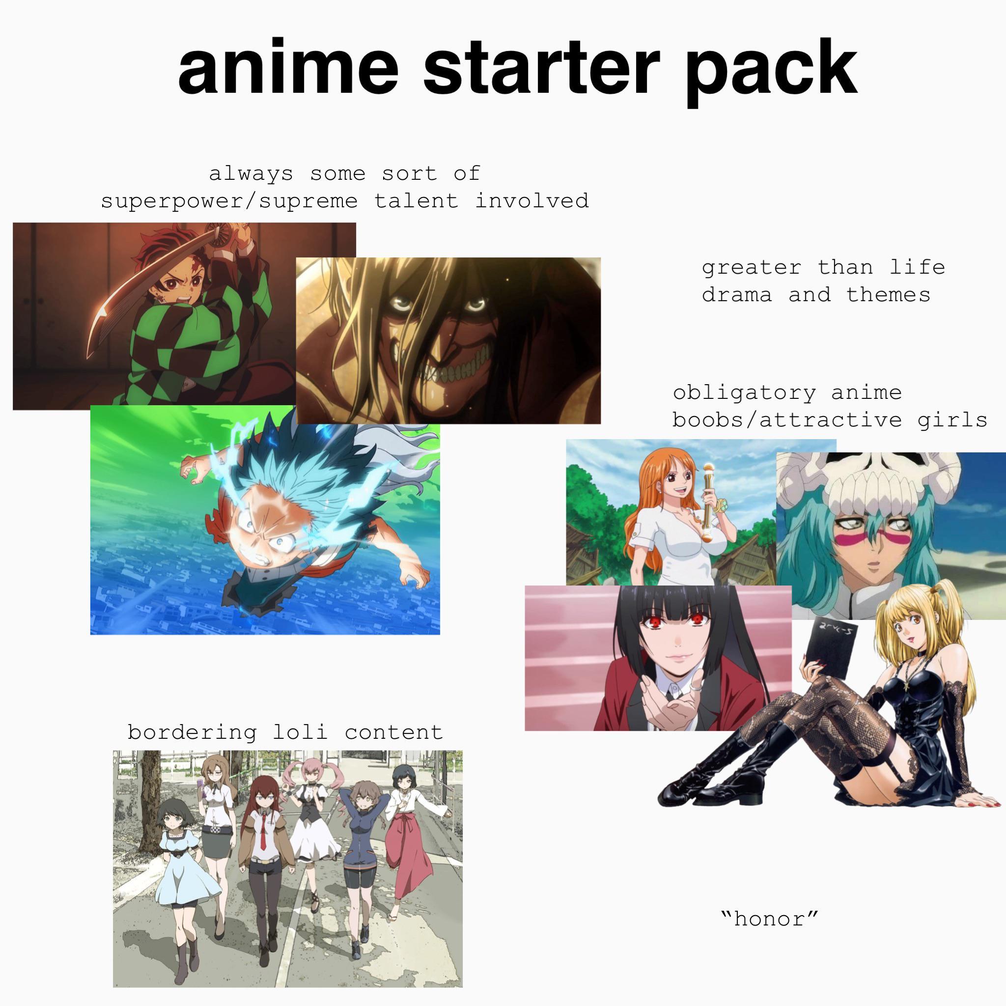 anime starter pack | /r/starterpacks | Starter Packs | Know Your Meme
