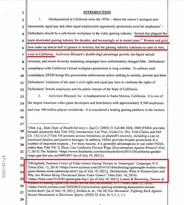 Lawsuit Introduction Mentioning Anita Sarkeesian And GamerGate 