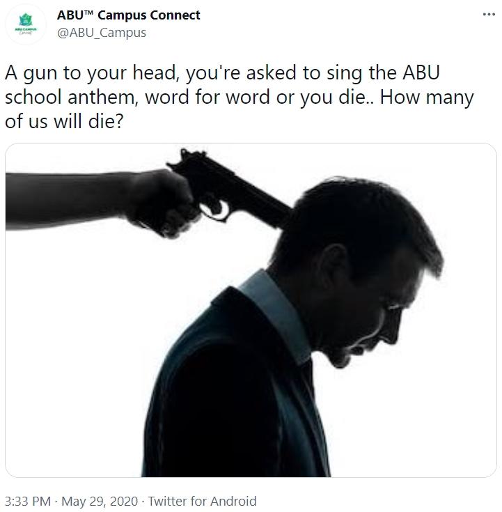 ABU school anthem Gun to Your Head Know Your Meme