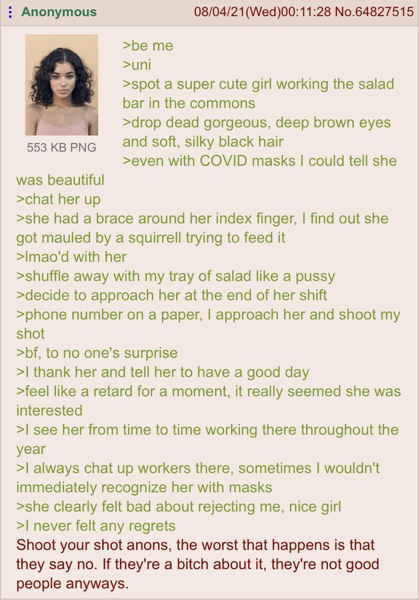 Anon Talks To A Girl r Greentext Greentext Stories Know Your Meme