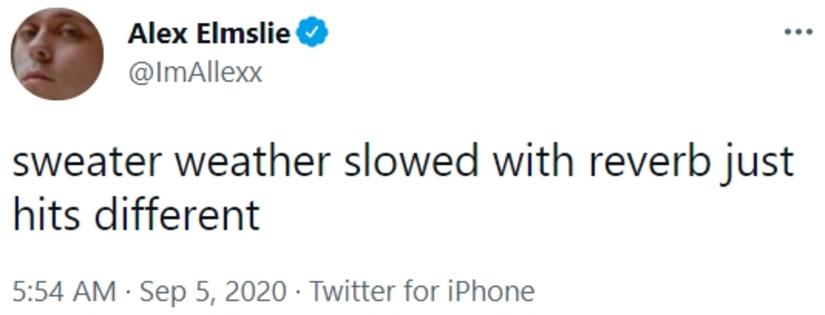 sweater weather slowed with reverb just hits different | Slowed ...