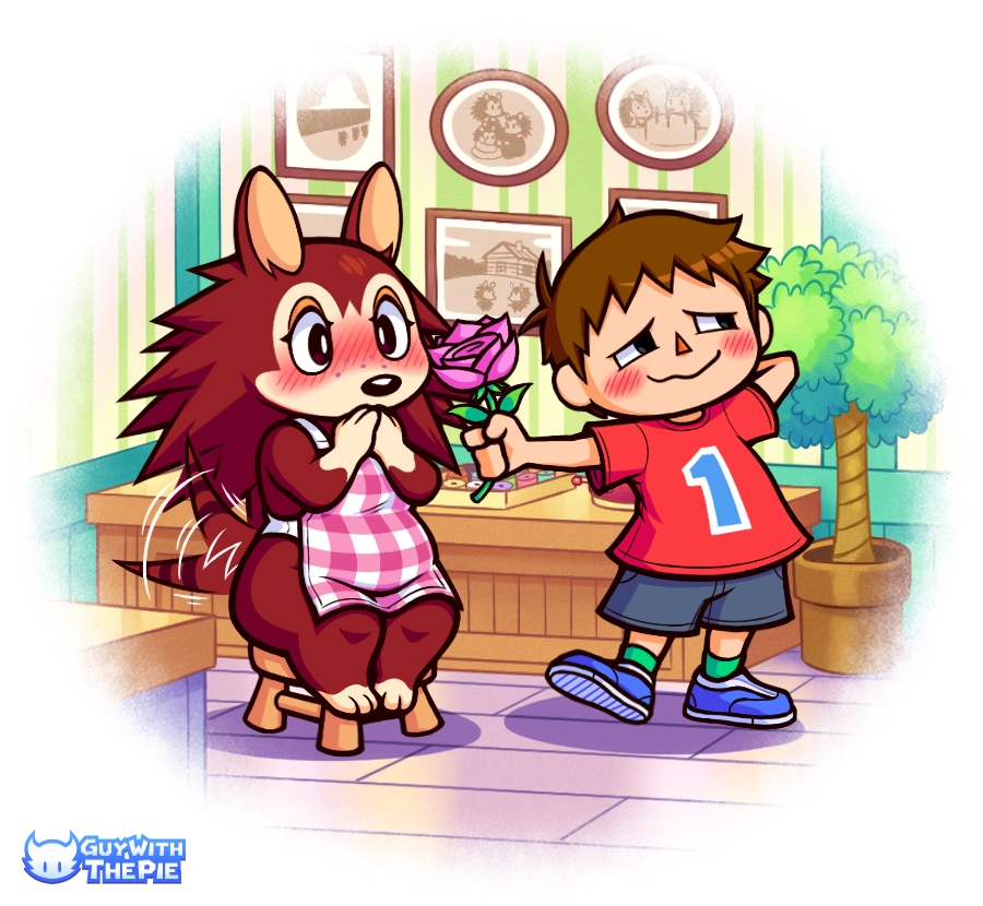 Sable and Villager (1 of 4) | Animal Crossing | Know Your Meme