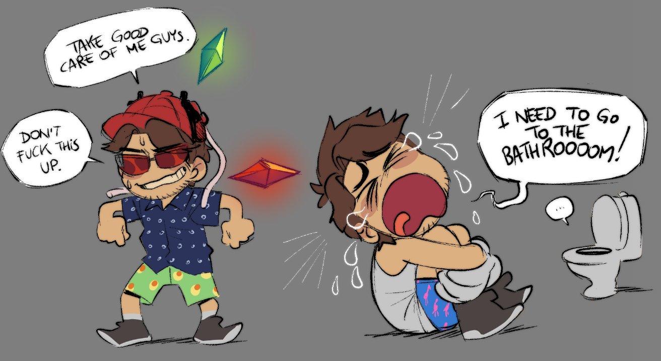 Jerma Dollhouse Fanart 2 by ssugarfish Jerma985's Dollhouse Stream