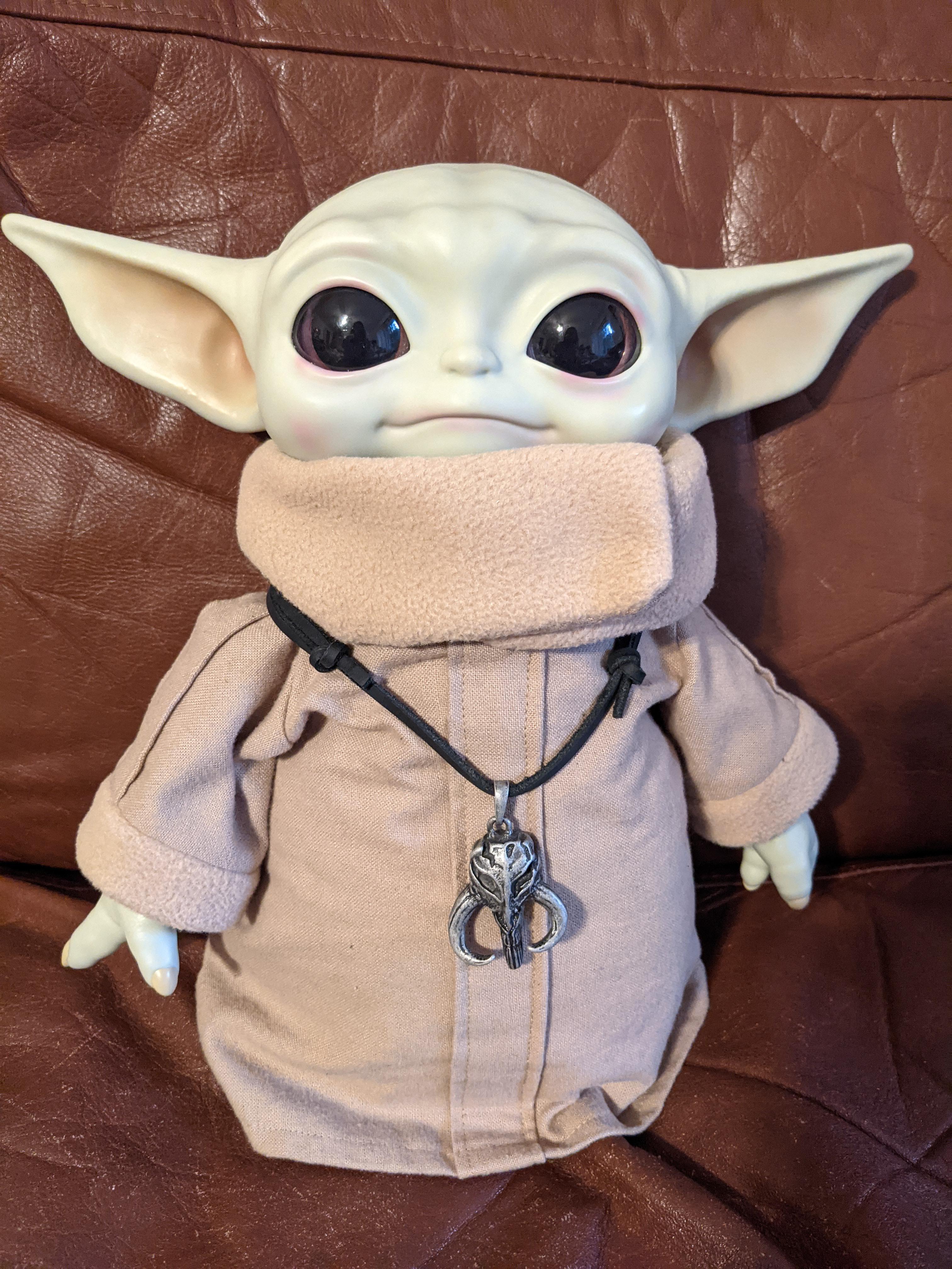 I made a slightly more screen accurate version of Baby Yoda's robe for my Mattel plush. I used