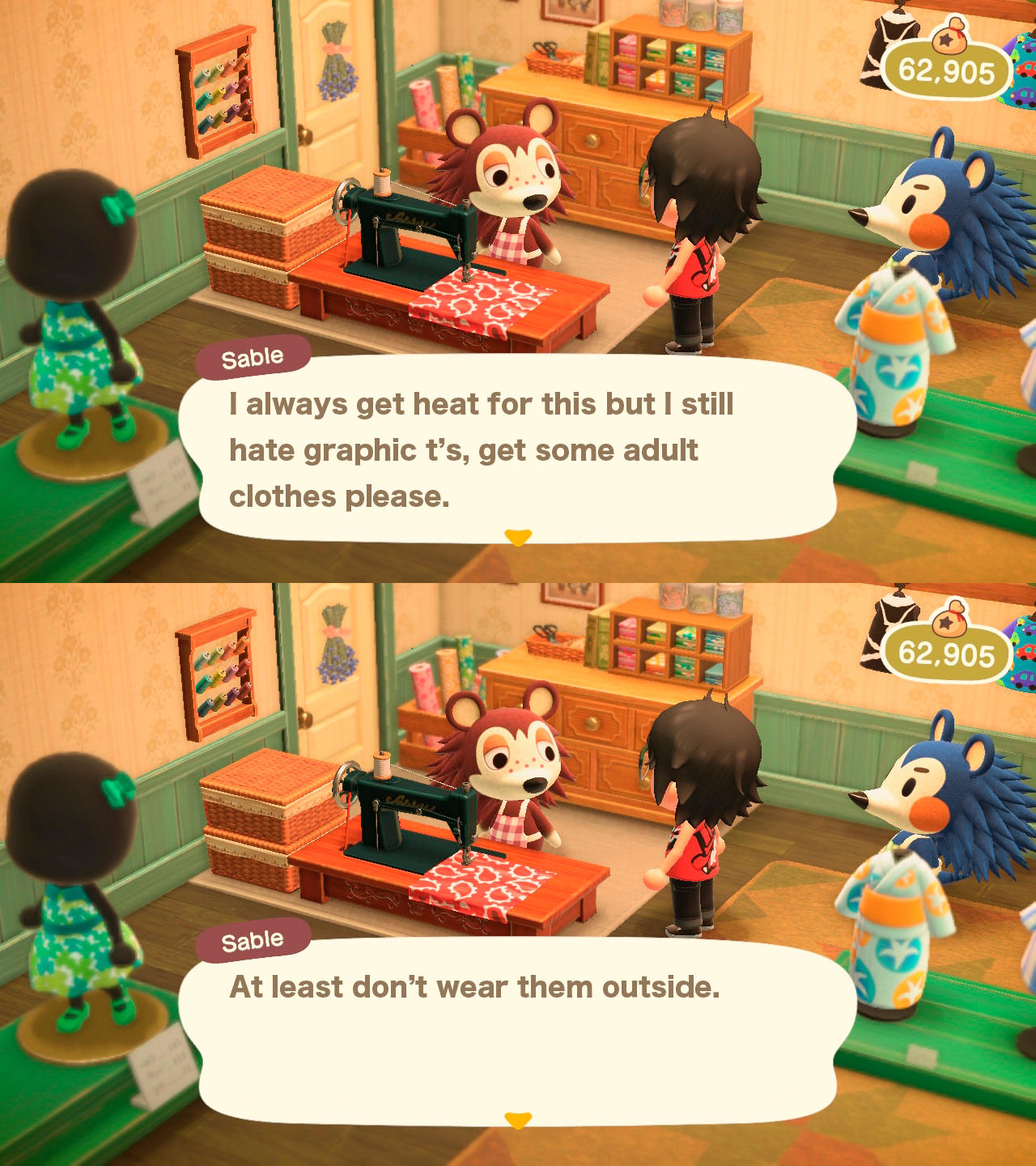animal crossing adult clothes