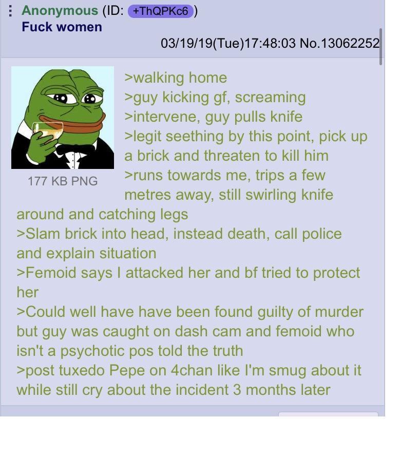 Anon Is A Hero r Greentext Femoid Know Your Meme