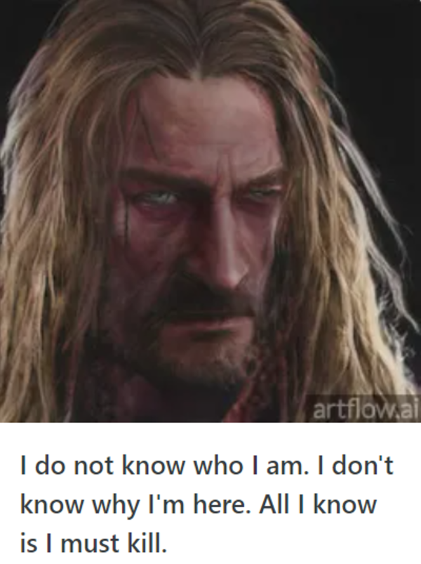 All I know is I must kill. | Artflow.ai | Know Your Meme - All I Know Is I Must Kill Meme