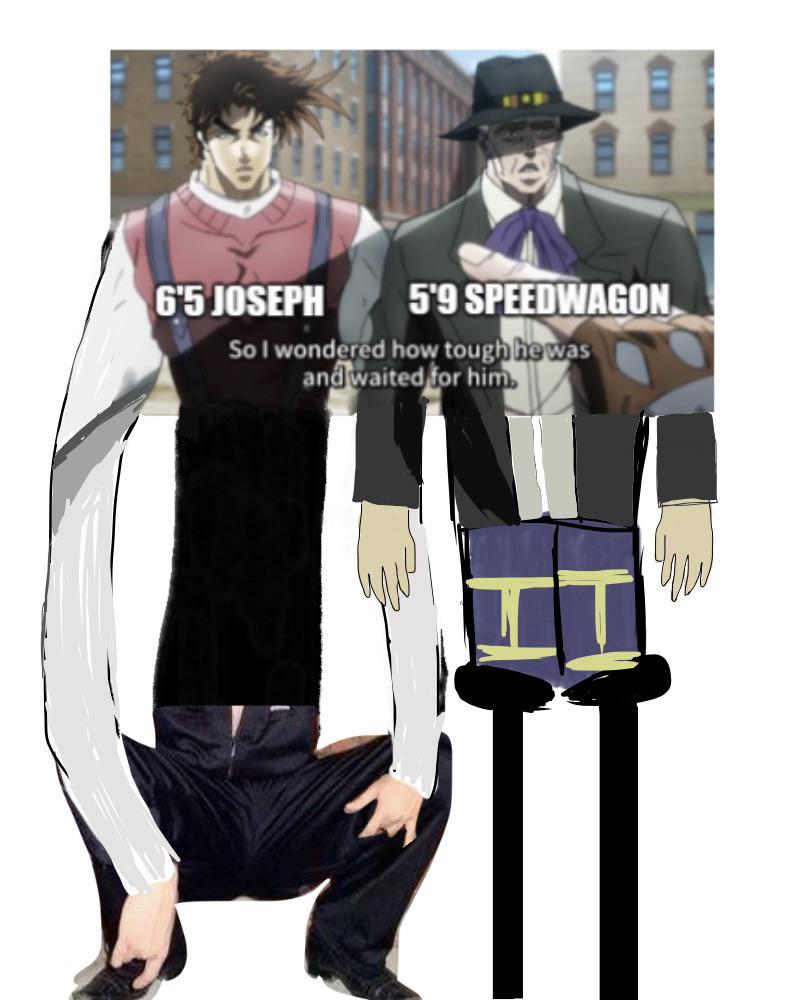 the height difference explained /r/ShitPostCrusaders/ JoJo's
