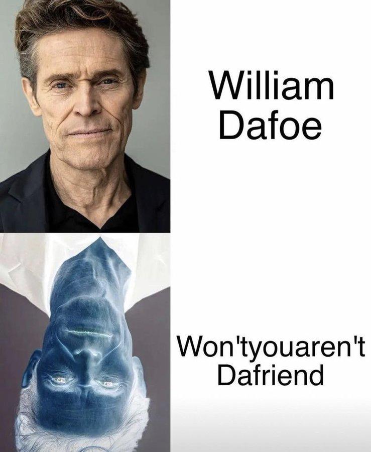 William Dafoe Name Puns Know Your Meme
