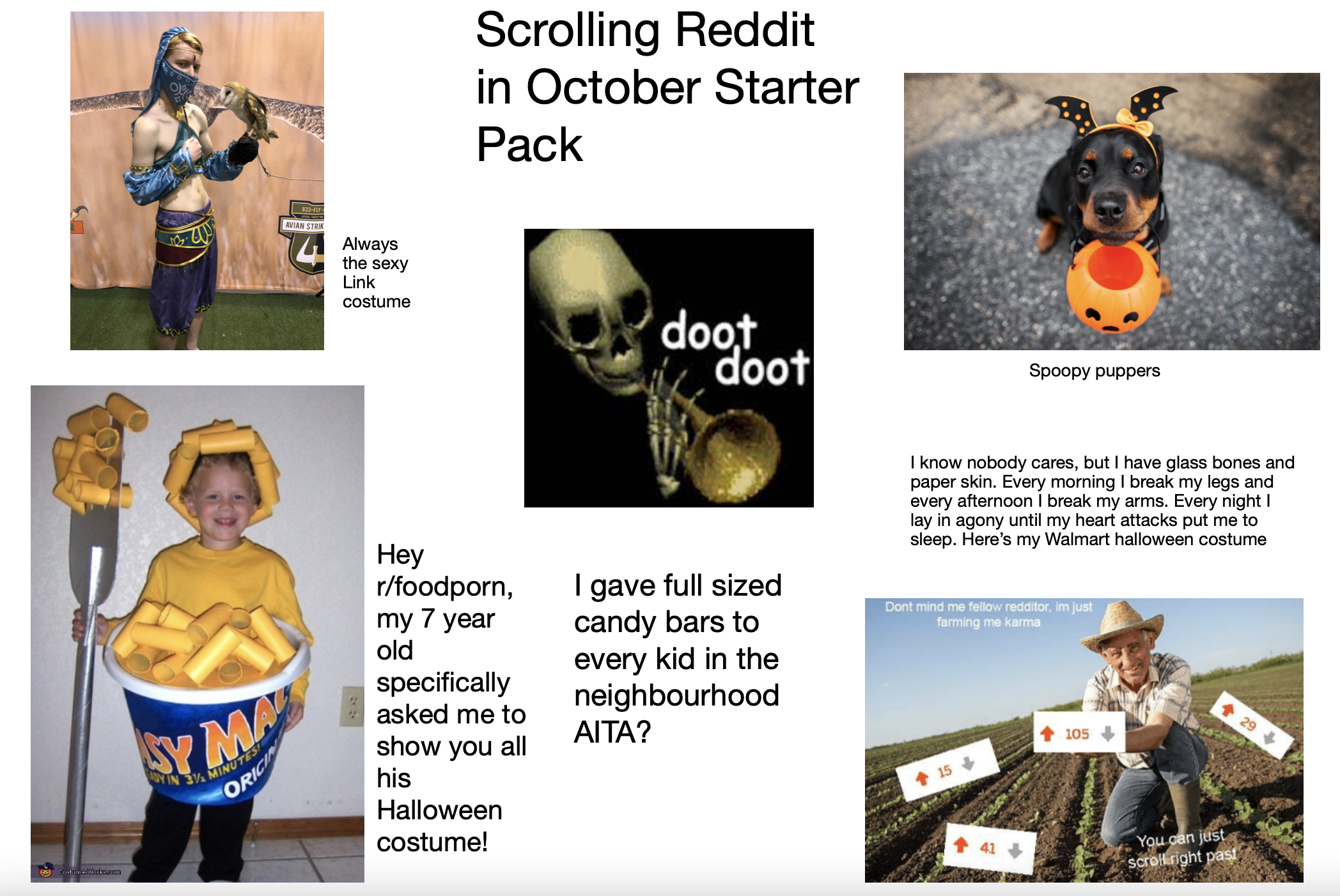 Scrolling Reddit In October Starterpack R Starterpacks Starter Packs Know Your Meme