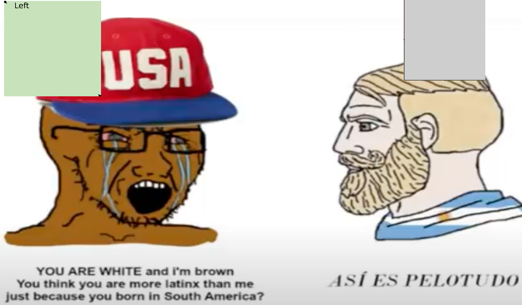 Latinx vs Argentinians Political Compass