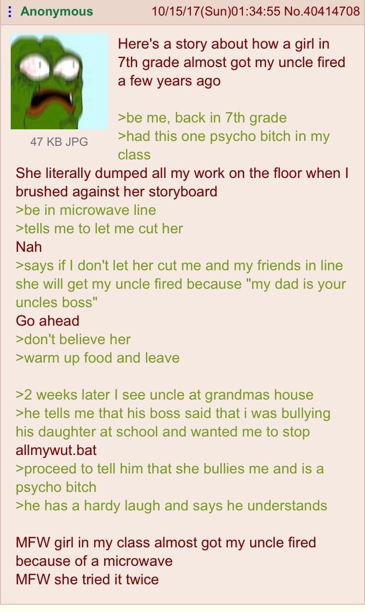 Anon Waits For The Microwave r Greentext Greentext Stories Know 