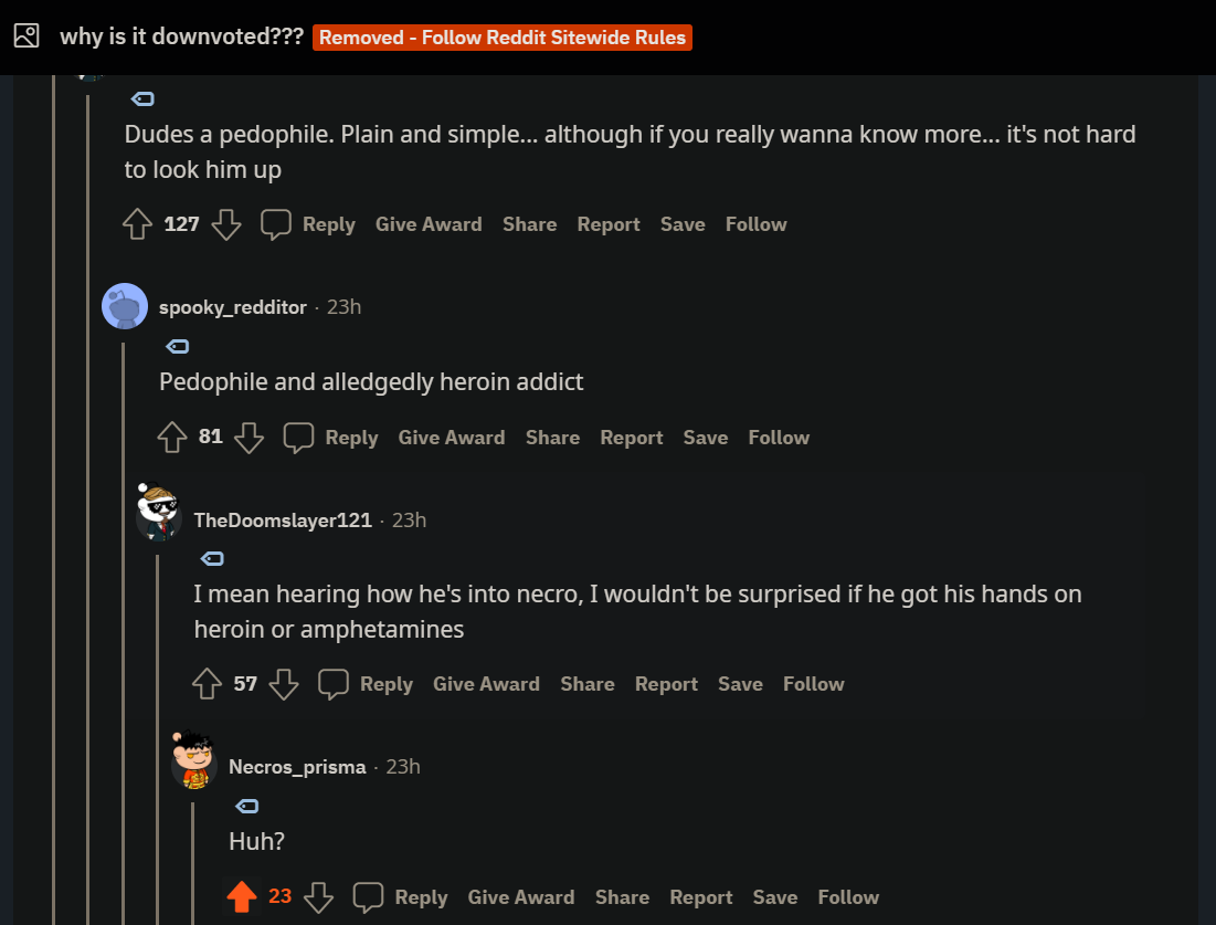 They were talking bout shadman. /r/beetlejuicing/ Beetlejuicing