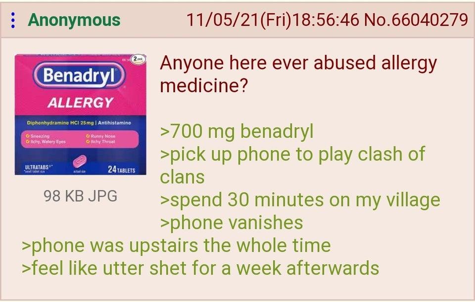 ironic Benadryl meme | Benadryl / DPH | Know Your Meme