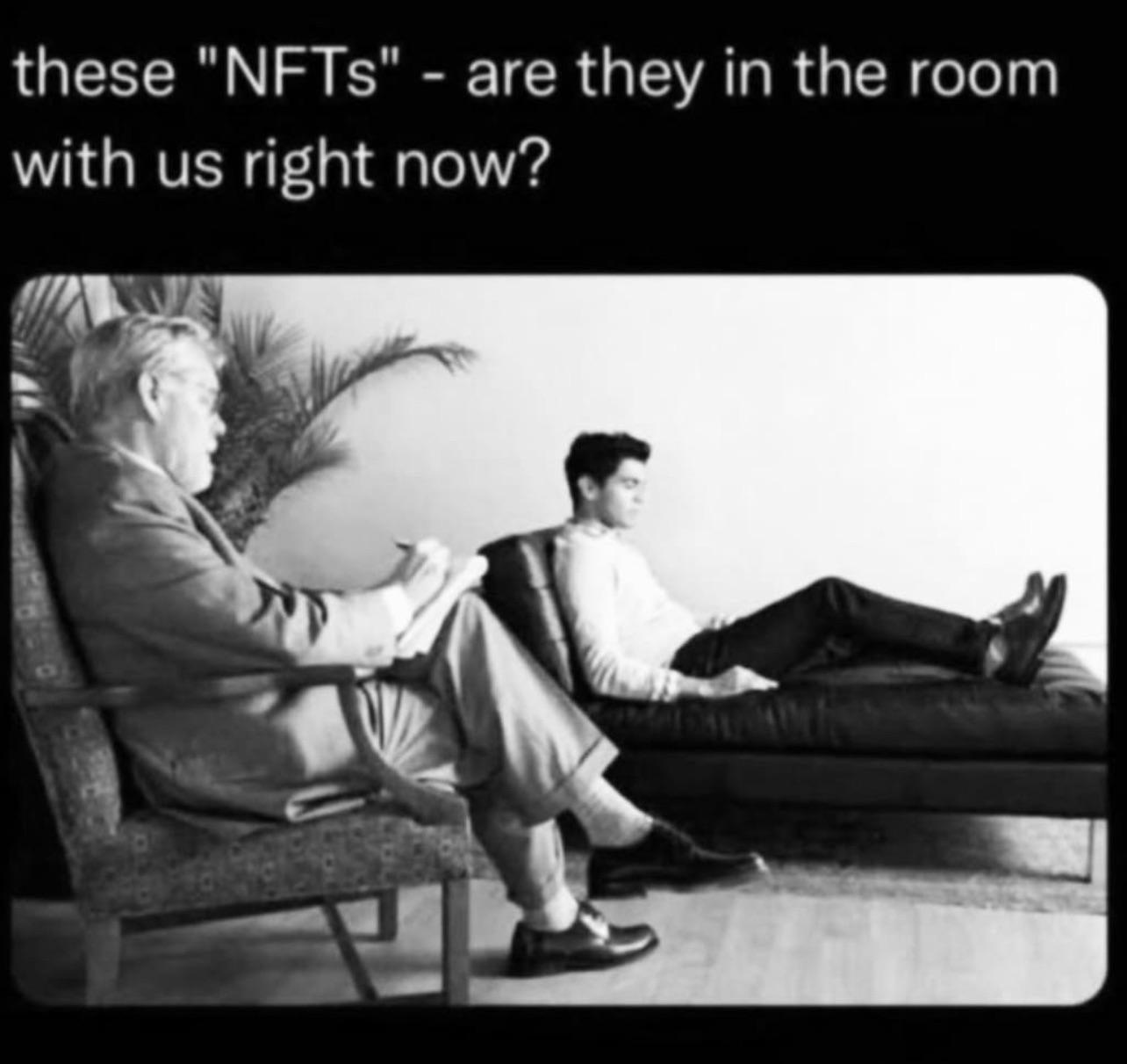 These Nfts Are In The Room With Us Right Now Nft Non Fungible Token Crypto Art Know Your Meme