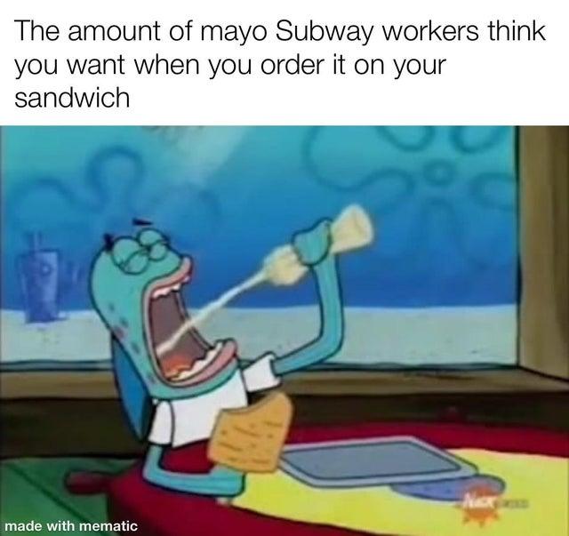 Extra Mayo SpongeBob SquarePants Know Your Meme