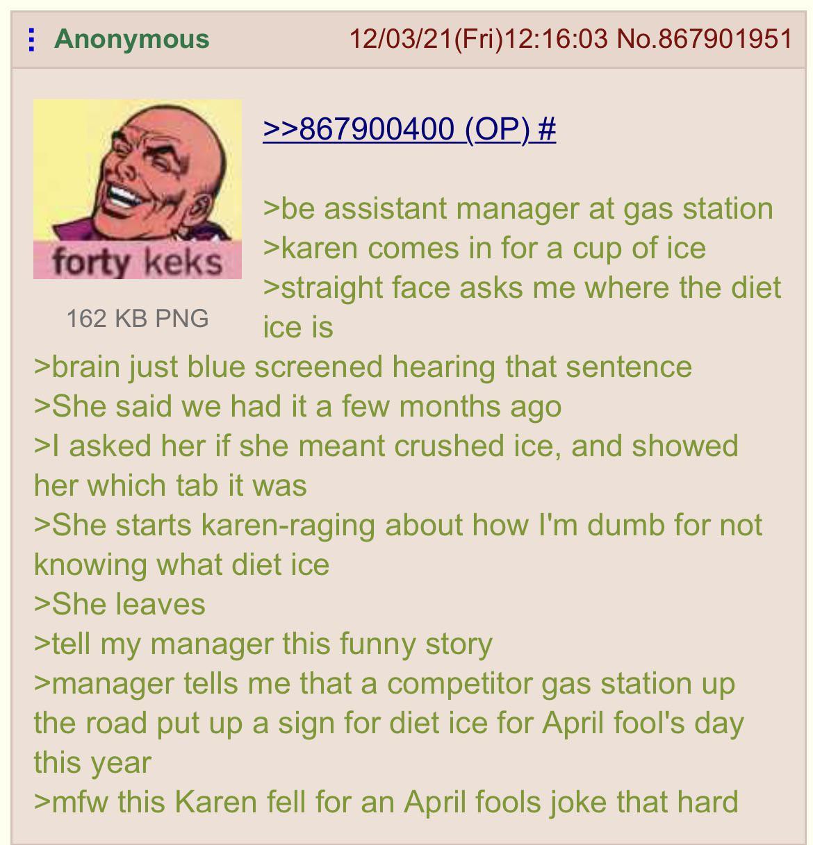 Anon can’t find diet ice /r/Greentext Greentext Stories Know Your Meme