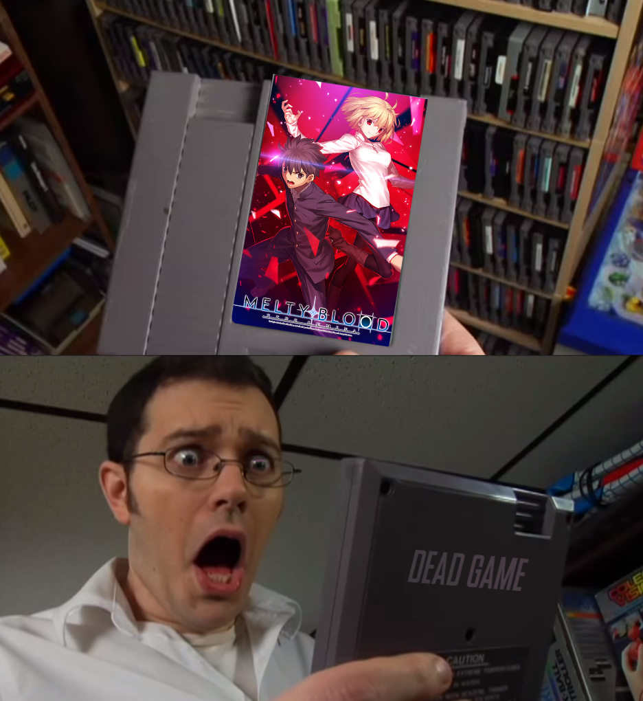 avgn looks at melty blood | The Angry Video Game Nerd | Know Your Meme