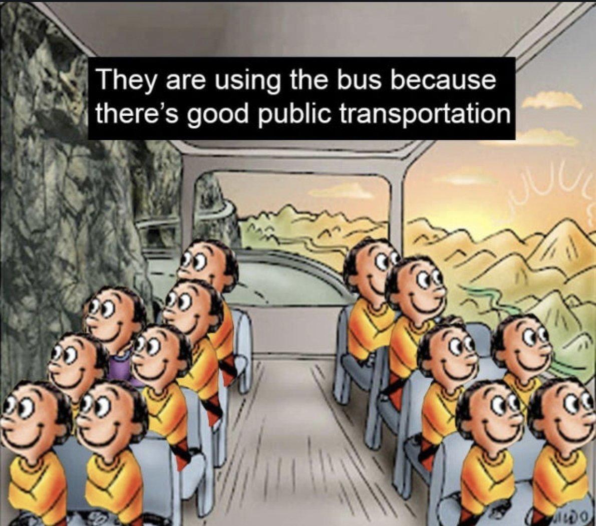 Good Public Transportation Two Guys On A Bus Know Your Meme