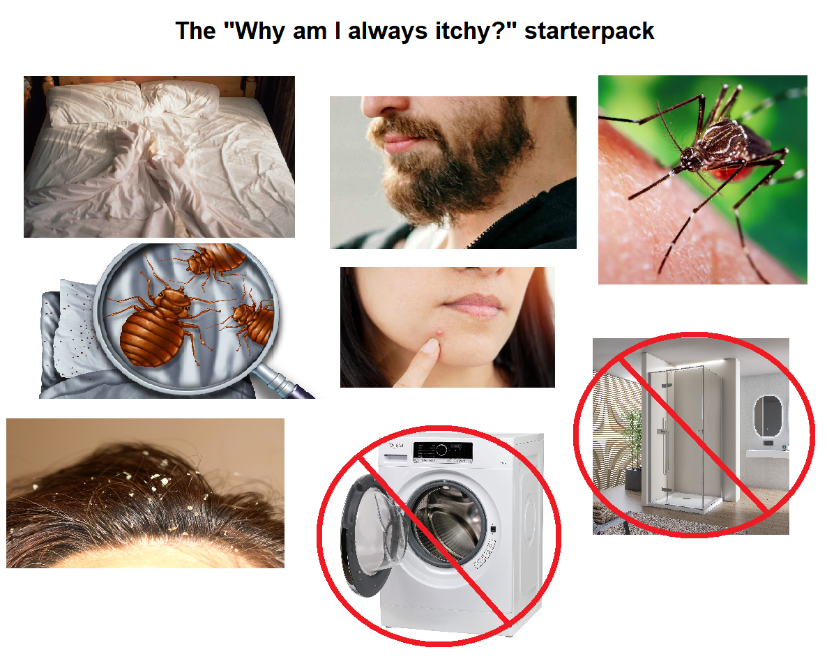 Why am I always itchy starterpack /r/starterpacks Starter Packs