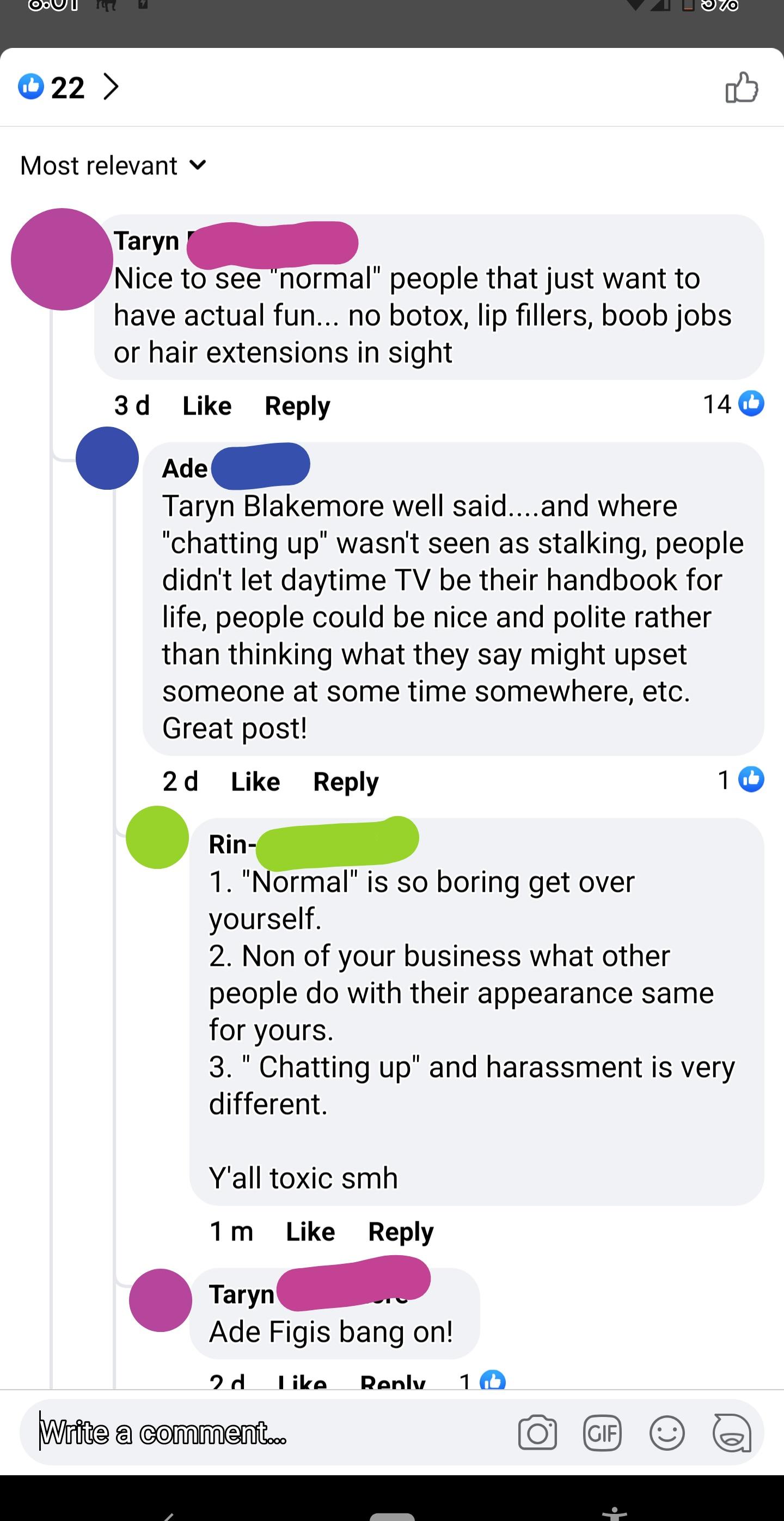 Facebook karen at it again for context on a post with 90s club photos