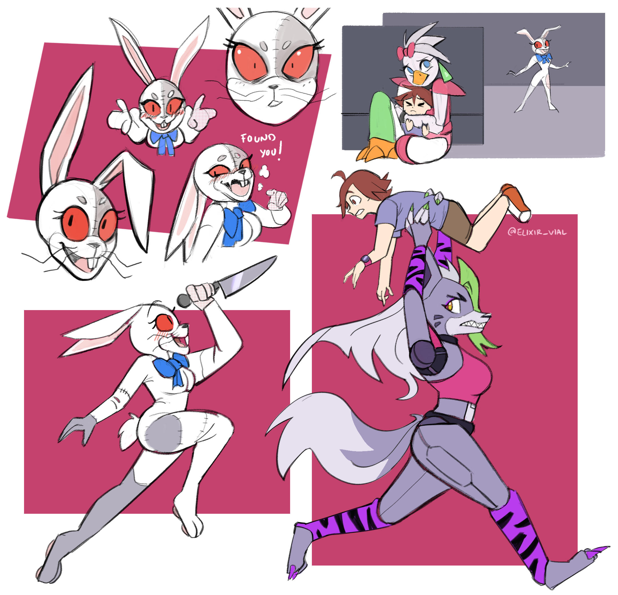 Keep away from that rabbit lady! Five Nights at Freddy's Security