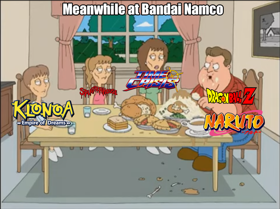 Breakbrunch Meanwhile at Bandai Namco | Gaming | Know Your Meme