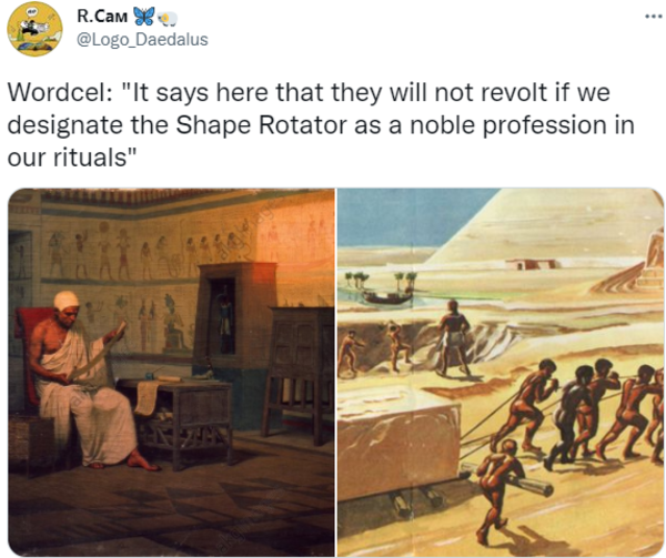 Wordcel "It says here that they will not revolt if we designate the