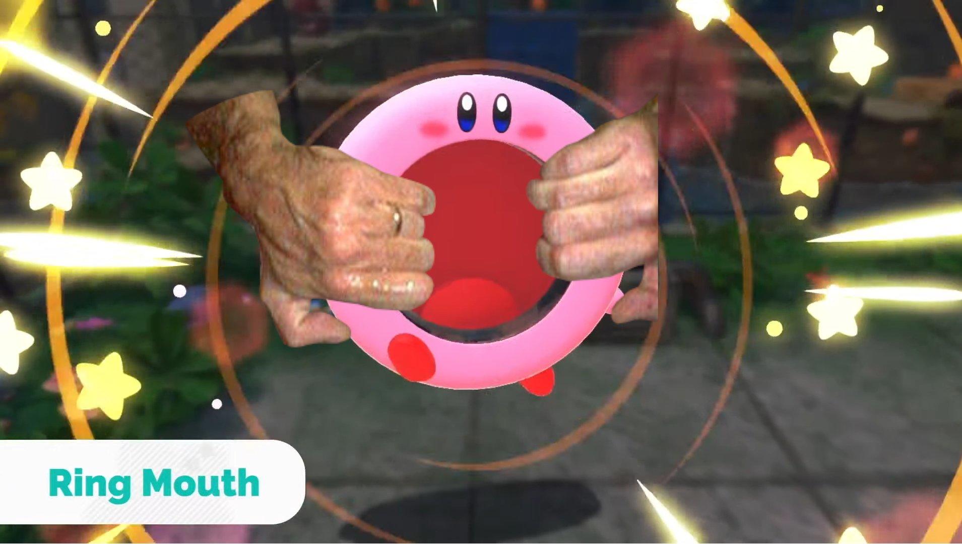 "Ring Mouth" Kirby's Mouthful Mode Know Your Meme