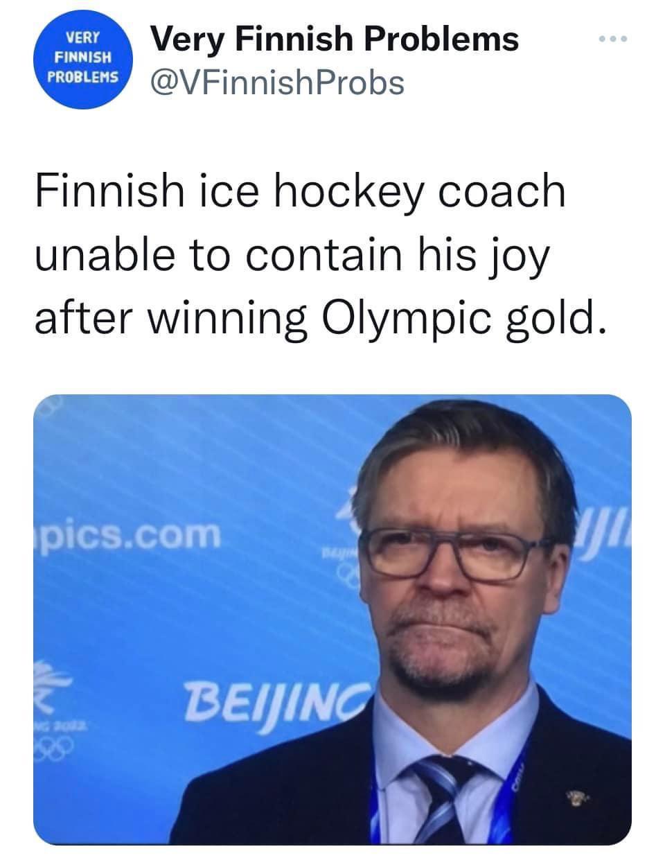 Invest on Finnish ice hockey coach after winning Olympic gold /r
