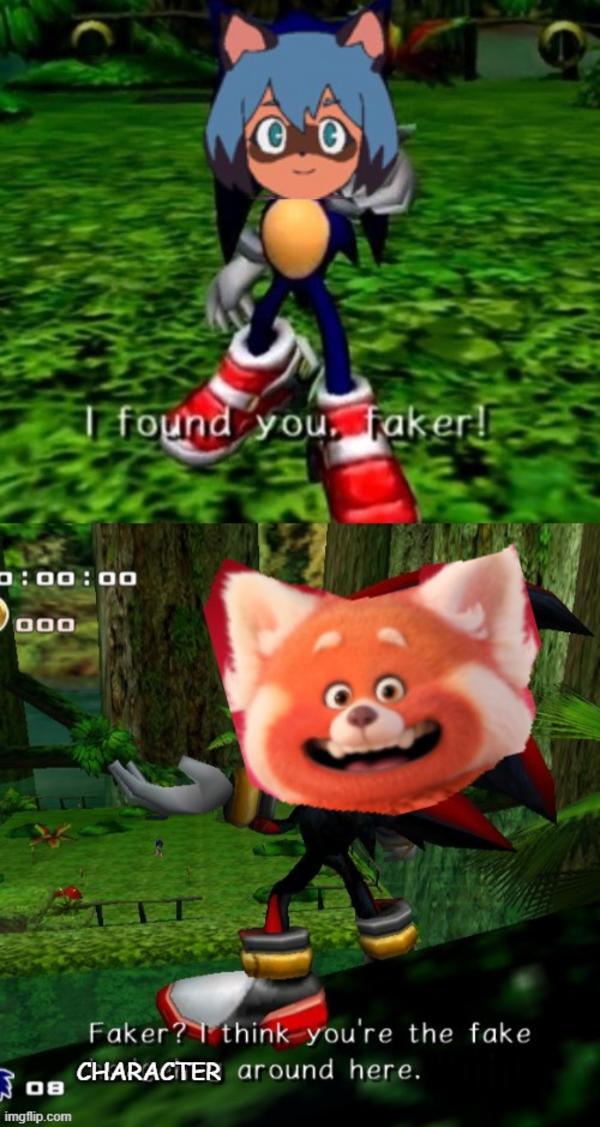 I found you, faker! Turning Red Know Your Meme