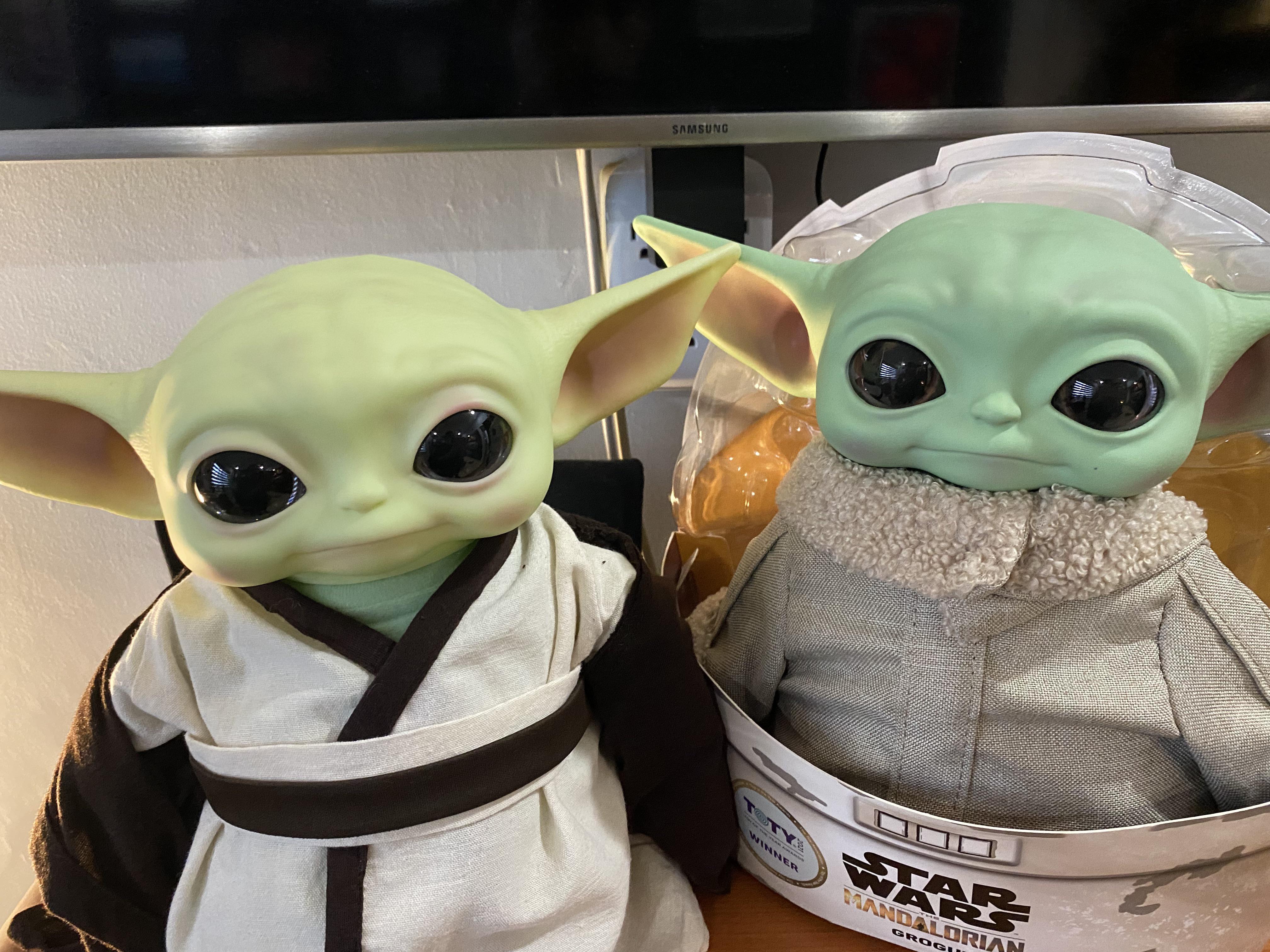 The two versions of the same doll /r/BabyYoda Baby Yoda / Grogu Know Your Meme