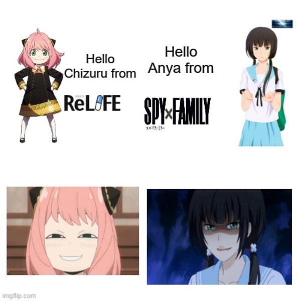 Hello Chizuro From Relife Hello Yoshi From Super Mario Know Your Meme