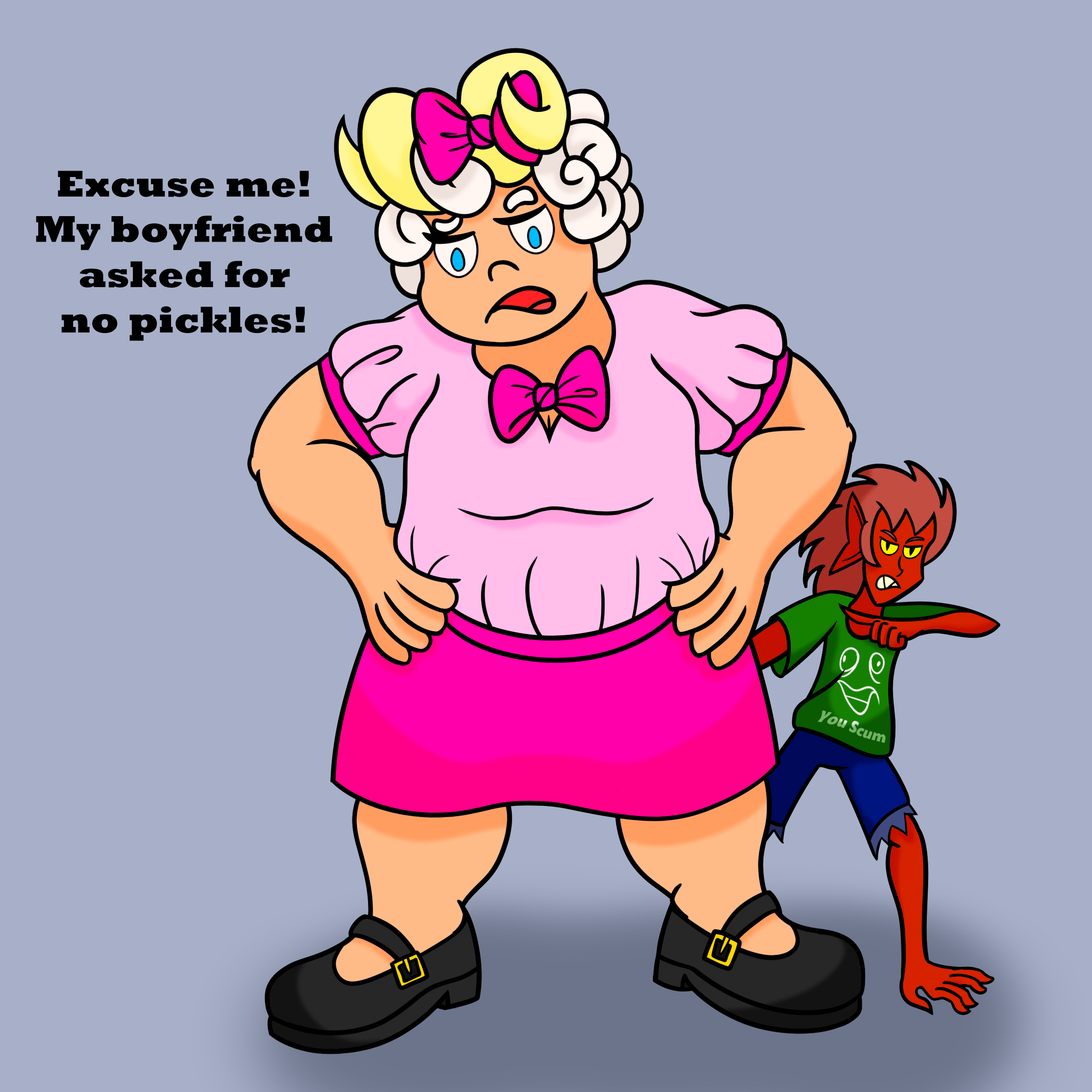 "Confronting Food Workers" by PsychicBeverage Excuse Me, He Asked for