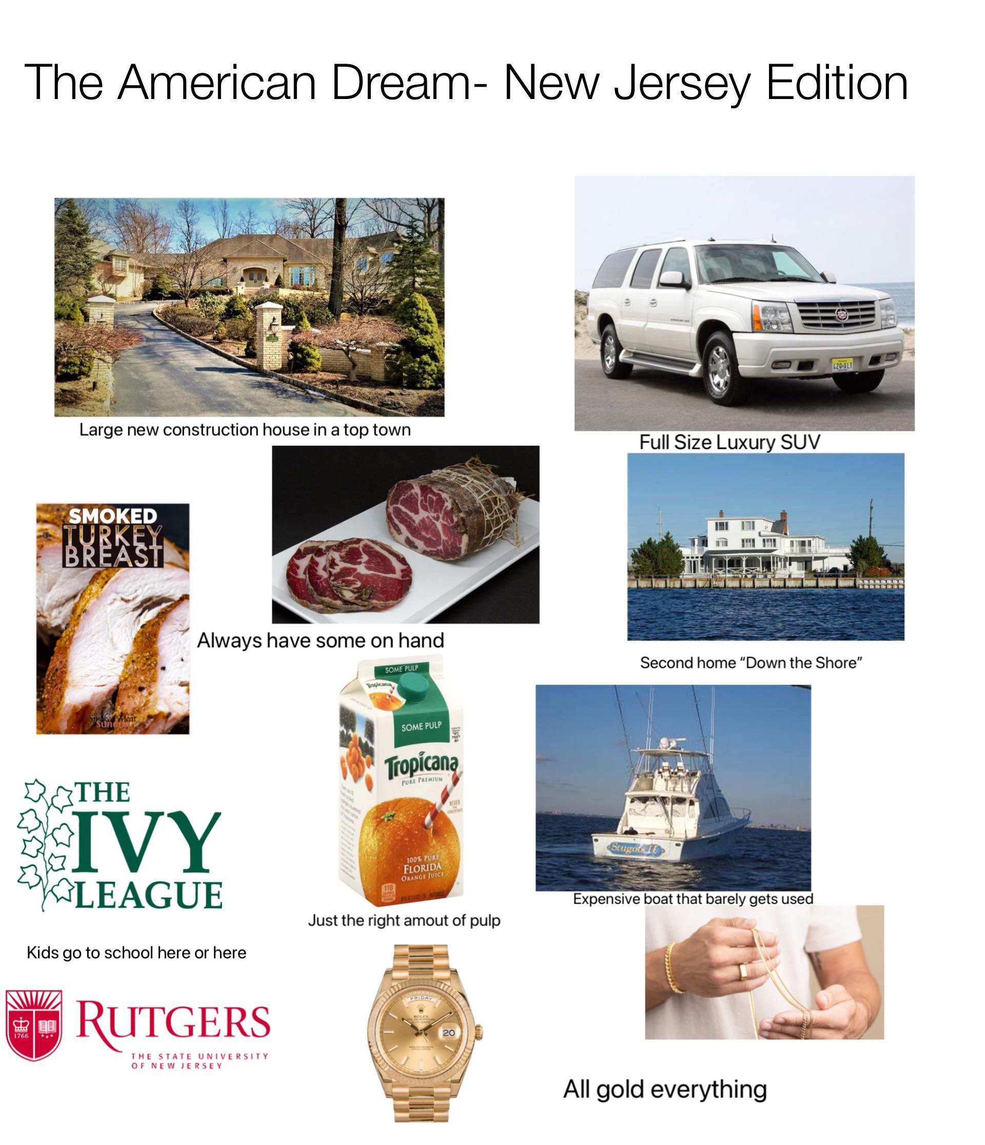 The American Dream New Jersey Edition Starter Pack /r/starterpacks Starter Packs Know